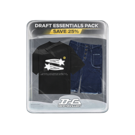 Graphic Tee & Denim Shorts Outfit Set