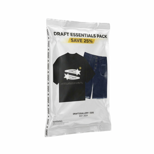 Graphic Tee & Denim Shorts Outfit Set